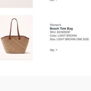 Abercrombie & Fitch Beach Tote Bag